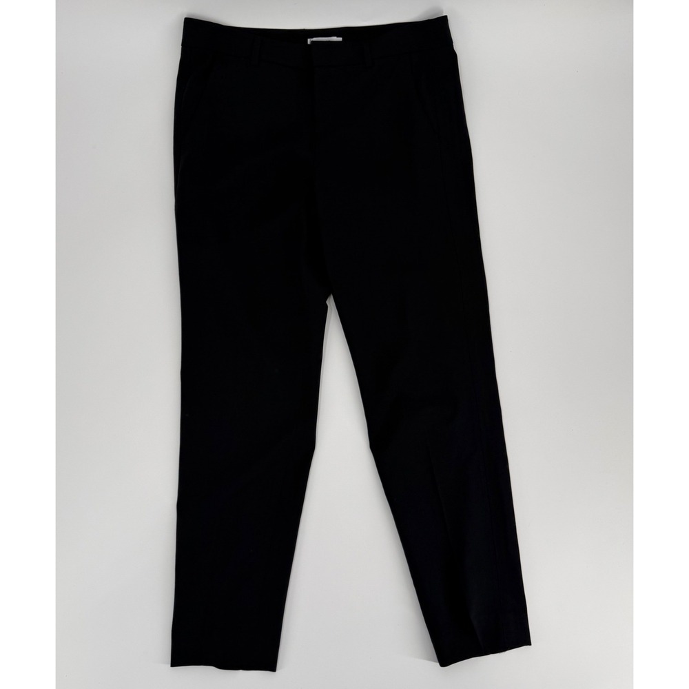 Vince Womens Wool Tailored Trousers Sz 6 Black Dress Pants Minimalist Career